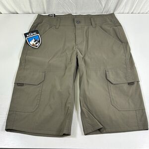 Kuhl Shorts Boys Large 14-16 Green Renegade Cargo Hiking Outdoors Utility NWT